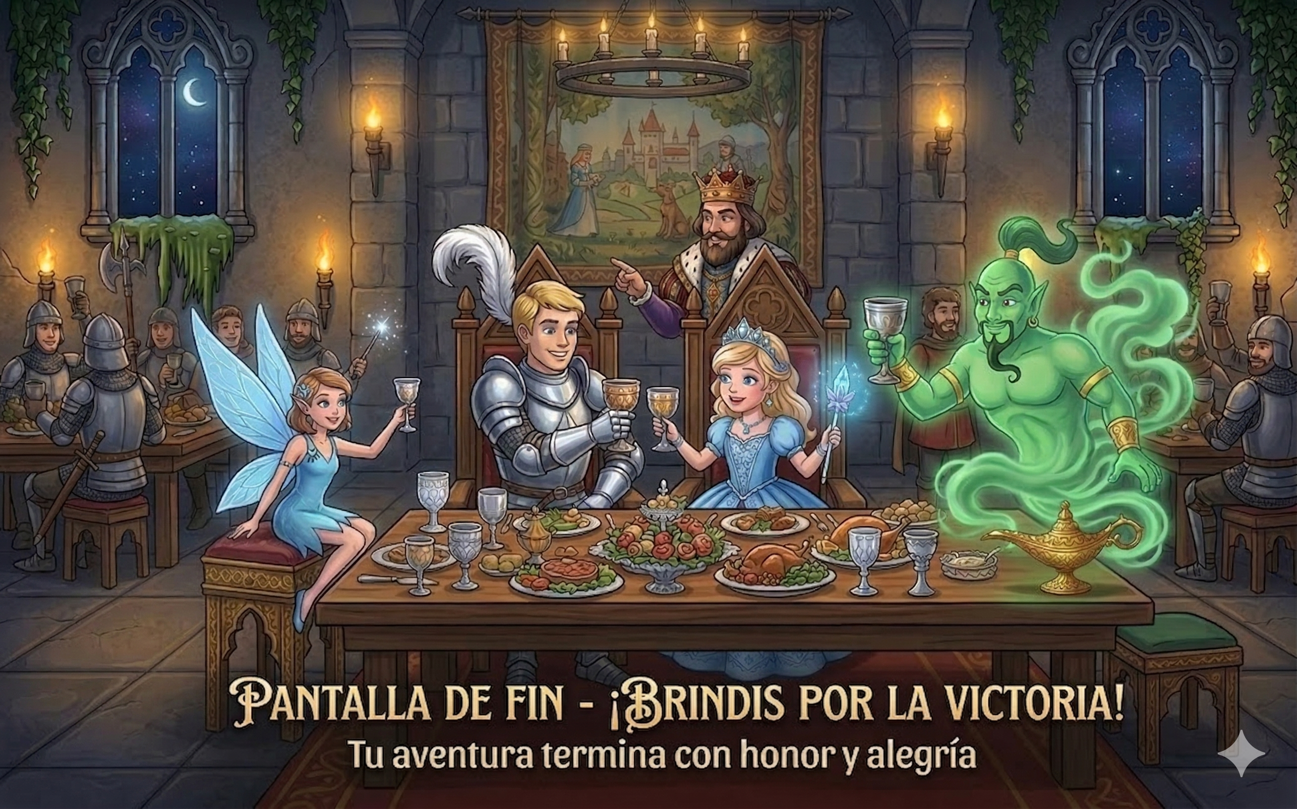 Pantalla final de El Castillo