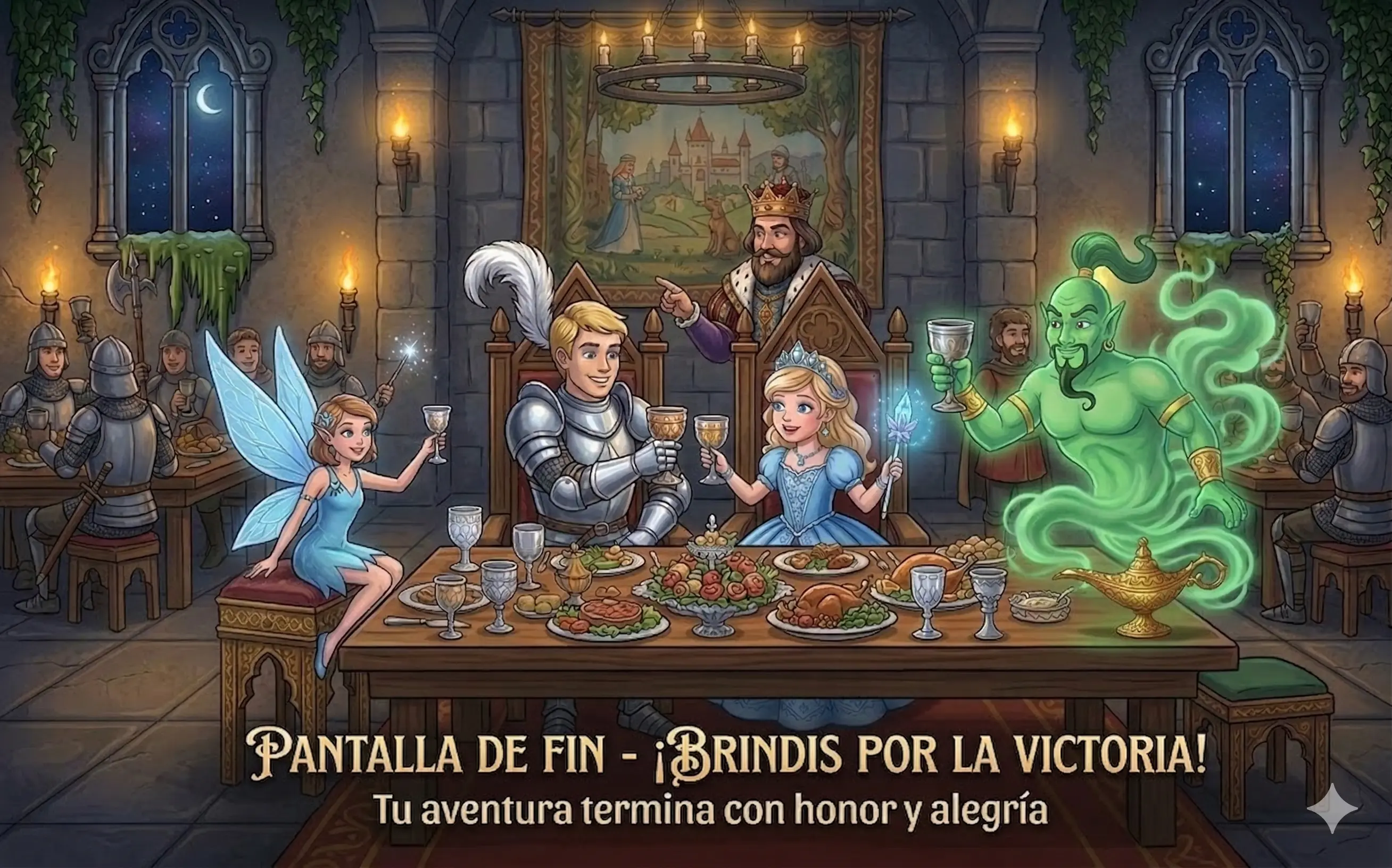 Pantalla final de El Castillo