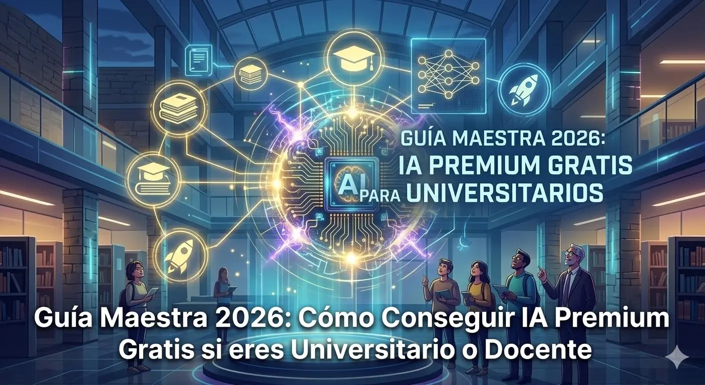 Imagen de 🚀 Guía Maestra 2026: Cómo Conseguir IA Premium Gratis si eres Universitario o Docente