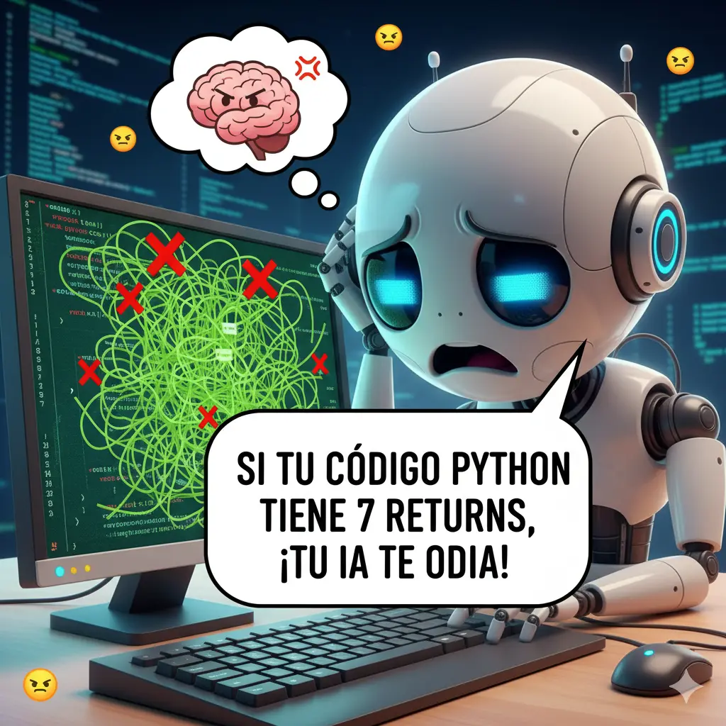 Imagen de Si Tu Código Python Tiene 7 `return`, Tu IA Te Odia