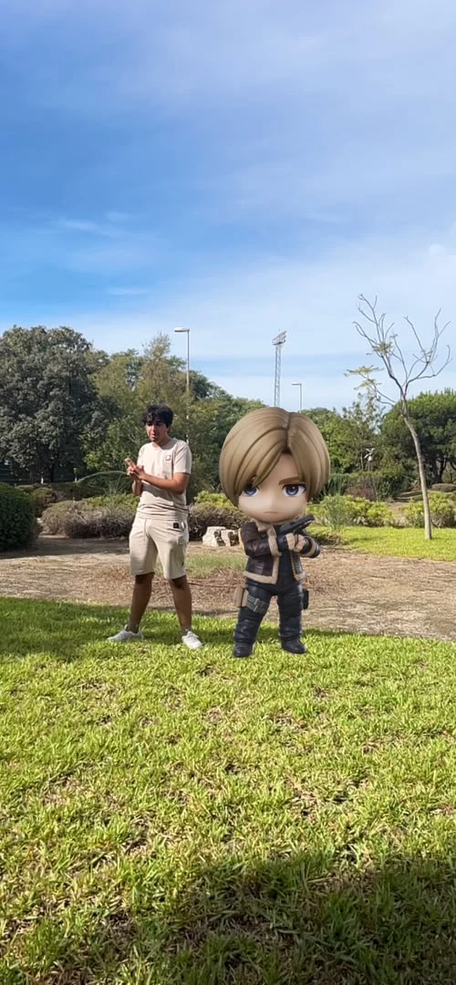 Personaje virtual proyectado en Realidad Aumentada